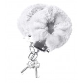Наручники с белой меховой опушкой - ToyFa - купить с доставкой в Тольятти