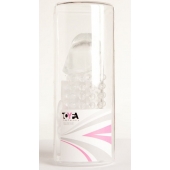 Гелевая прозрачная насадка с 2 отростками - 13 см. - Toyfa Basic - в Тольятти купить с доставкой