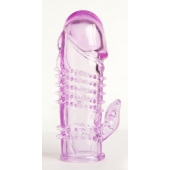 Фиолетовая насадка с коготком и шипами - 13 см. - Toyfa Basic - в Тольятти купить с доставкой