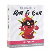 Стимулирующий презерватив-насадка Roll   Ball Raspberry - Sitabella - купить с доставкой в Тольятти