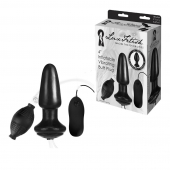 Надувная вибрирующая анальная пробка  Inflatable Vibrating Butt Plug - 10,2 см. - Lux Fetish