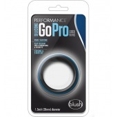 Черно-синее эрекционное кольцо Silicone Go Pro Cock Ring - Blush Novelties - в Тольятти купить с доставкой