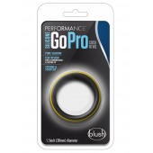Черно-желтое силиконовое эрекционное кольцо Silicone Go Pro Cock Ring - Blush Novelties - в Тольятти купить с доставкой
