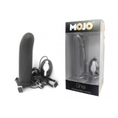 Черный страпон с вибратором Mojo Ghia - Seven Creations - купить с доставкой в Тольятти