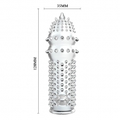 Закрытая прозрачная насадка Crystal sleeve - 14,2 см. - Erowoman-Eroman - в Тольятти купить с доставкой