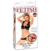 Черный податливый страпон Posable Partner Strap-On - 17,8 см. - Pipedream - купить с доставкой в Тольятти