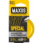 Презервативы с точками и рёбрами в железном кейсе MAXUS Special - 3 шт. - Maxus - купить с доставкой в Тольятти