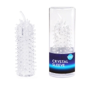 Закрытая рельефная насадка Crystal sleeve с усиками - 12 см. - Erowoman-Eroman - в Тольятти купить с доставкой