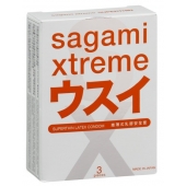 Ультратонкие презервативы Sagami Xtreme SUPERTHIN - 3 шт. - Sagami - купить с доставкой в Тольятти