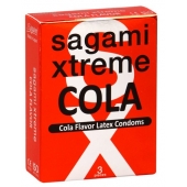 Ароматизированные презервативы Sagami Xtreme COLA - 3 шт. - Sagami - купить с доставкой в Тольятти