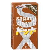 Презервативы Sagami Xtreme FEEL UP с точечной текстурой и линиями прилегания - 10 шт. - Sagami - купить с доставкой в Тольятти