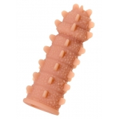 Телесная реалистичная насадка KOKOS Extreme Sleeve 04 с дополнительной стимуляцией - 12,7 см. - KOKOS - в Тольятти купить с доставкой