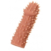 Телесная реалистичная насадка KOKOS Extreme Sleeve 07 с дополнительной стимуляцией - 12,7 см. - KOKOS - в Тольятти купить с доставкой