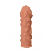 Телесная реалистичная насадка KOKOS Extreme Sleeve 11 с дополнительной стимуляцией - 12,7 см. - KOKOS - в Тольятти купить с доставкой