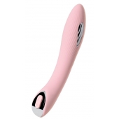 Розовый силиконовый вибратор с электростимуляцией TESLA G-POINT - 21 см. - ToyFa - купить с доставкой в Тольятти