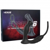Черная анальная пробка NEXUS SIMUL8 с фиксацией на теле кольцами - Nexus Range - в Тольятти купить с доставкой