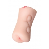 Телесный двусторонний мастурбатор Rich Fruit - вагина и анус - ToyFa - в Тольятти купить с доставкой