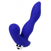 Синий силиконовый вибростимулятор простаты Stroman - 14,5 см. - ToyFa - в Тольятти купить с доставкой