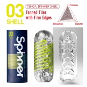 Мастурбатор SPINNER Shell - Tenga - в Тольятти купить с доставкой