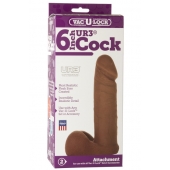 Насадка-мулат для трусиков Vac-U-Lock 6  ULTRASKYN Cock - 17,3 см. - Doc Johnson - купить с доставкой в Тольятти