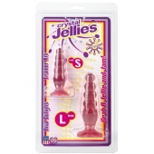 Набор из двух розовых анальных втулок Crystal Jellies Anal Trainer Kit - Doc Johnson