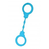 Голубые силиконовые наручники A-Toys без ключа - A-toys - купить с доставкой в Тольятти