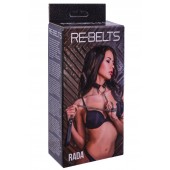 Черный поводок и чокер с кольцом Rada - Rebelts - купить с доставкой в Тольятти