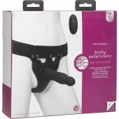 Черный полый вибрострапон Body Extensions BE Aroused - 17,78 см. - Doc Johnson - купить с доставкой в Тольятти