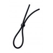 Черное лассо на пенис с одной бусиной - A-toys - в Тольятти купить с доставкой