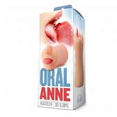 Телесный мастурбатор-ротик с язычком Oral Anne - Blush Novelties - в Тольятти купить с доставкой