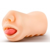 Телесный мастурбатор-ротик с язычком Oral Anne - Blush Novelties - в Тольятти купить с доставкой