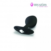 Черная пробка Mystim Rocking Vibe S с возможностью подключения к электростимулятору - 9,7 см. - MyStim - купить с доставкой в Тольятти