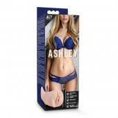 Телесный мастурбатор-вагина с вибропулей Ashley - Blush Novelties - в Тольятти купить с доставкой