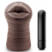 Коричневый мастурбатор-ротик Heather - Blush Novelties - в Тольятти купить с доставкой