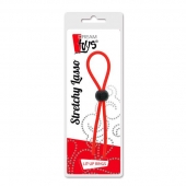 Красное эрекционное лассо с одной бусиной-утяжкой STRETCHY THIN LASSO - Dream Toys - в Тольятти купить с доставкой