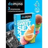 Презервативы для орального секса DOMINO Sweet Sex с ароматом мороженого - 3 шт. - Domino - купить с доставкой в Тольятти