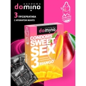 Презервативы для орального секса DOMINO Sweet Sex с ароматом манго - 3 шт. - Domino - купить с доставкой в Тольятти