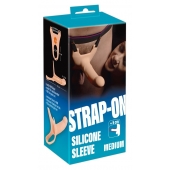 Силиконовый полый страпон на ремнях Silicone Strap-on - 16 см. - Orion - купить с доставкой в Тольятти