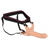 Силиконовый полый страпон на ремнях Silicone Strap-on - 16 см. - Orion - купить с доставкой в Тольятти
