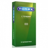 Текстурированные презервативы Torex  С точками  - 12 шт. - Torex - купить с доставкой в Тольятти