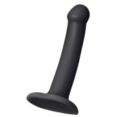 Черный фаллос на присоске Silicone Bendable Dildo S - 17 см. - Strap-on-me - купить с доставкой в Тольятти