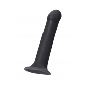 Черный фаллос на присоске Silicone Bendable Dildo L - 19 см. - Strap-on-me - купить с доставкой в Тольятти