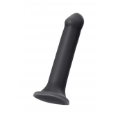 Черный фаллос на присоске Silicone Bendable Dildo XL - 20 см. - Strap-on-me - купить с доставкой в Тольятти