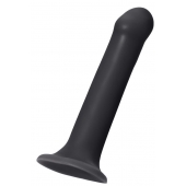Черный фаллос на присоске Silicone Bendable Dildo XL - 20 см. - Strap-on-me - купить с доставкой в Тольятти