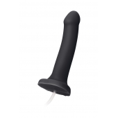 Черный фаллос с имитацией эякуляции Silicon Cum Dildo L - 19,6 см. - Strap-on-me - купить с доставкой в Тольятти