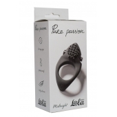 Черное эрекционное виброкольцо Pure Passion Midnight - Lola Games - в Тольятти купить с доставкой
