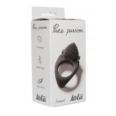 Черное эрекционное виброкольцо Pure Passion Sunset - Lola Games - в Тольятти купить с доставкой