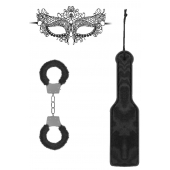 Черный игровой набор Introductory Bondage Kit №4 - Shots Media BV - купить с доставкой в Тольятти