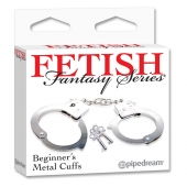 Металлические наручники Beginner s Metal Cuffs - Pipedream - купить с доставкой в Тольятти