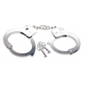 Металлические наручники Beginner s Metal Cuffs - Pipedream - купить с доставкой в Тольятти